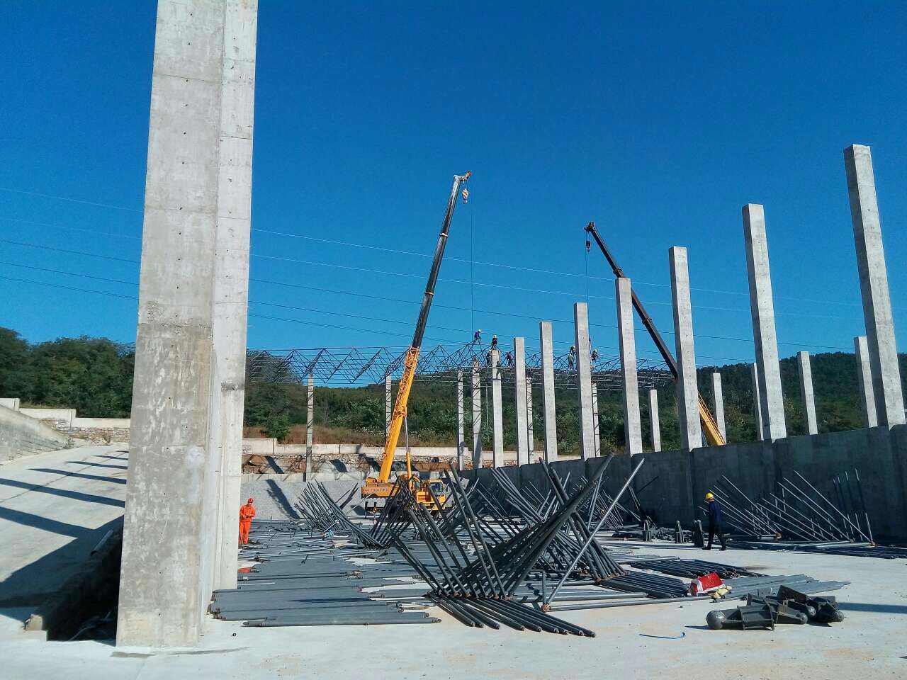 定西搅拌站网架